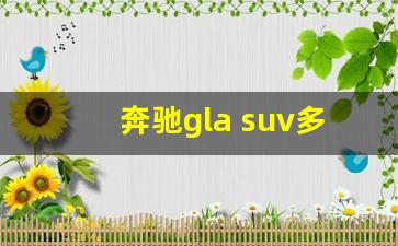 奔驰gla suv多少钱,奔驰gla新款2023